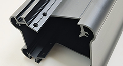 Black Anodized Custom Aluminum Enclosure for Tennis Score Counter with CNC End Cap